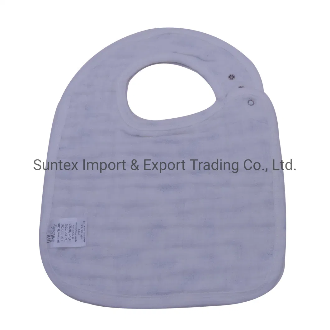 Newborn Baby Cotton Muslin Snap Bibs