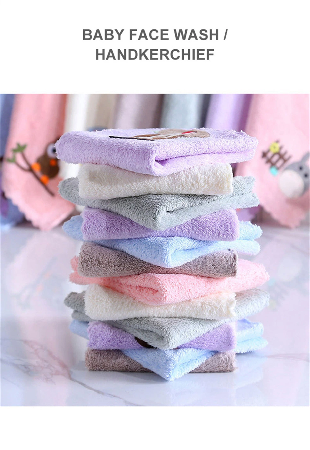 Extra Soft and Ultra Absorbent Baby Washcloths