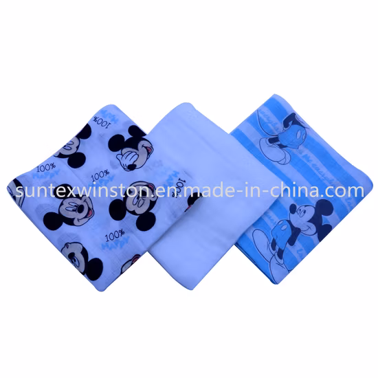 Couches lavables en mousseline de coton biologique respirant/bambou/coton de bambou pour bébé