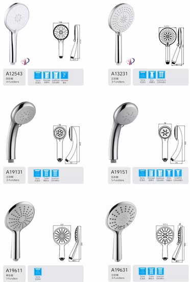 Articles sanitaires, douchette à main réglable à débit 3 fonctions pour fête prénatale et adultes avec économie d'eau