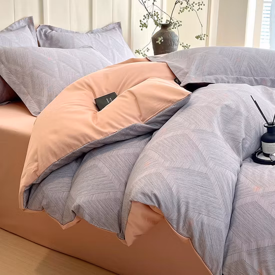 Literie de luxe en coton imprimé respirant et doux pour bébé, imprimé de luxe, broderie