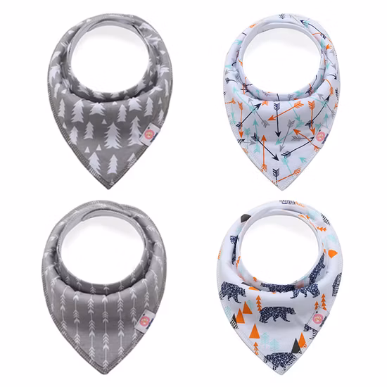 Bavoirs bébé Baberos Bandana tissu absorbant imperméable Triangle coton dessin animé enfant nouveau-né enfants bébé filles garçons